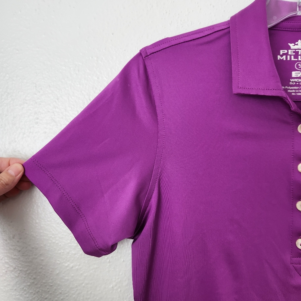 Peter Millar Polo E4 Wicking 50+UPF Women's Polo Short Sleeve Henley Shirt Small - Picture 6 of 11